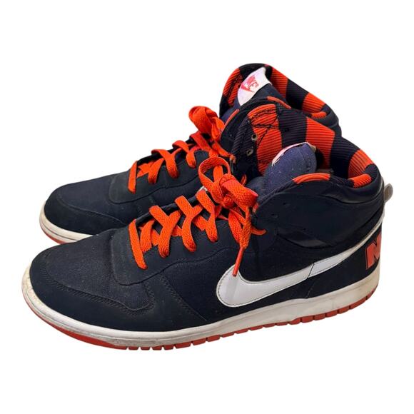 Nike Dunk High Big Obsidian/White-Team Orange Sneakers 336608-413 Size 9.5